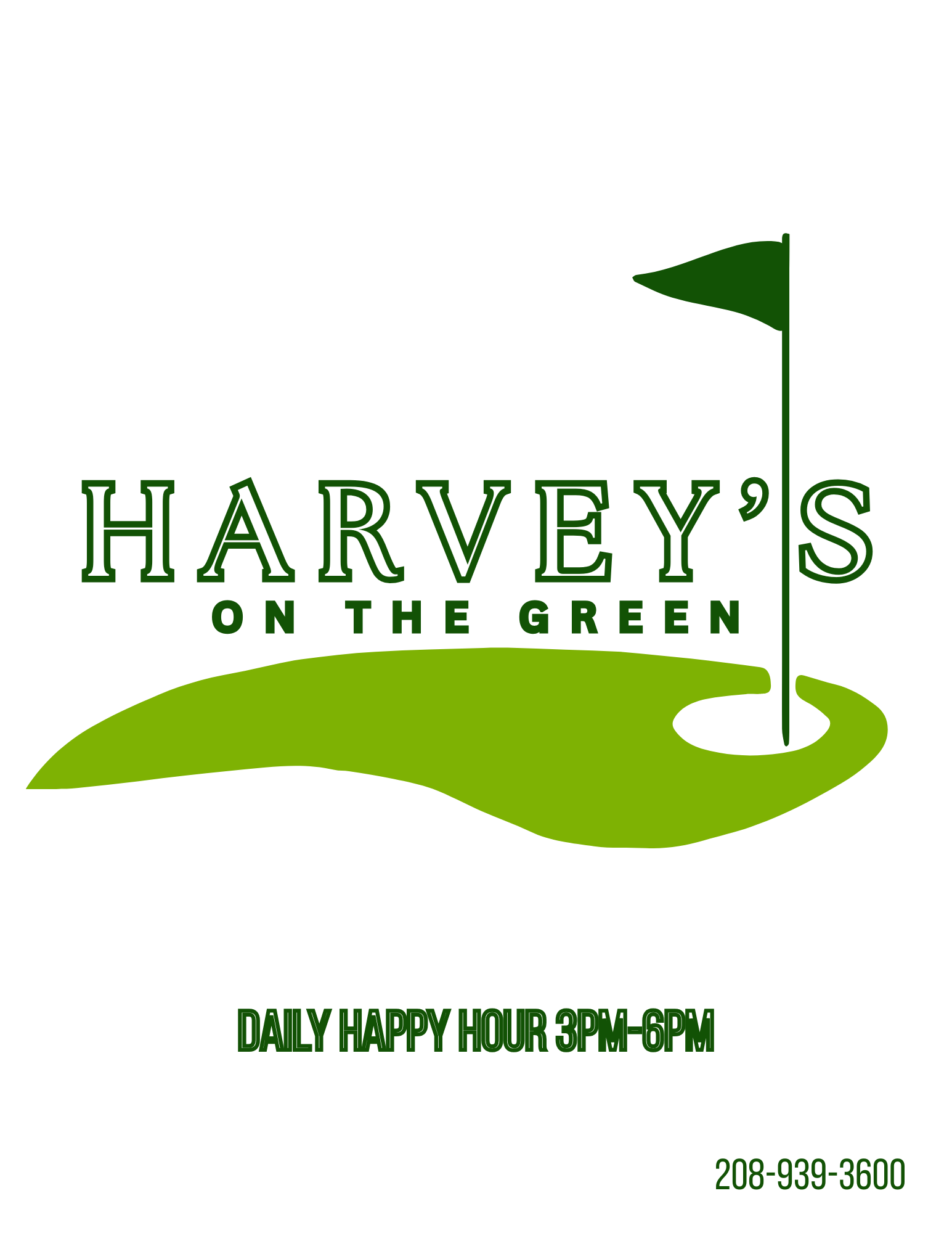 Harvey's Menu 1st page